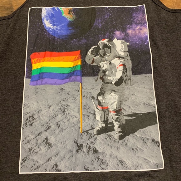 Pride One Giant Leap Moon Tee - Picture 2 of 4